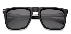 BLACK Wayfarer Full Rim Unisex Sunglasses by Vincent Chase Polarized-228750