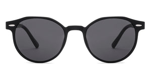 Black Round Full Rim Unisex Sunglasses by Vincent Chase Polarized-228817