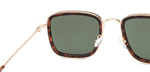 Load image into Gallery viewer, Gold Rectangle/ Square Full Rim Unisex Sunglasses by Vincent Chase Polarized-229556