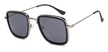 Load image into Gallery viewer, Black Rectangle/ Square Full Rim Unisex Sunglasses by Vincent Chase Polarized-229555