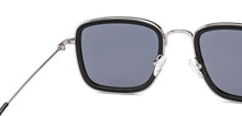 Load image into Gallery viewer, Black Rectangle/ Square Full Rim Unisex Sunglasses by Vincent Chase Polarized-229555