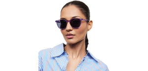 Violet Wayfarer Full Rim Unisex Sunglasses by Lenskart Hustlr-219261