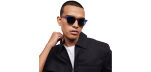 Violet Wayfarer Full Rim Unisex Sunglasses by Lenskart Hustlr-219261