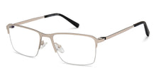 Load image into Gallery viewer, White Rectangle Half Rim Unisex Eyeglasses by Vincent Chase Online-215365