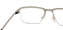 Load image into Gallery viewer, White Rectangle Half Rim Unisex Eyeglasses by Vincent Chase Online-215365
