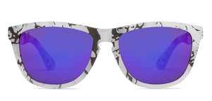 White Wayfarer Full Rim Unisex Sunglasses by Vincent Chase Online-206282
