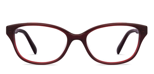 Wine Rectangle Full Rim Women Eyeglasses by Lenskart-228923
