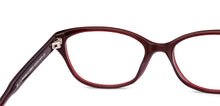 Load image into Gallery viewer, Wine Rectangle Full Rim Women Eyeglasses by Lenskart-228923