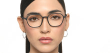 Load image into Gallery viewer, Black Geometric Full Rim Unisex Eyeglasses by Lenskart Air-216579