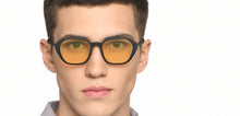 Load image into Gallery viewer, Black Geometric Full Rim Unisex Eyeglasses by Lenskart Air-216579