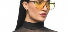 Load image into Gallery viewer, Black Geometric Full Rim Unisex Sunglasses by Lenskart STUDIO-216055