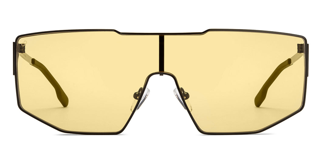 Black Geometric Full Rim Unisex Sunglasses by Lenskart STUDIO-216055