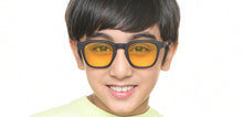 Load image into Gallery viewer, Black Square Full Rim Kids Sunglasses by Hooper Online-218119