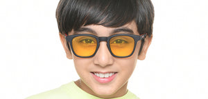 Black Square Full Rim Kids Sunglasses by Hooper Online-218119