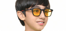 Load image into Gallery viewer, Black Square Full Rim Kids Sunglasses by Hooper Online-218119