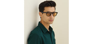 Black Square Full Rim Unisex Sunglasses by Lenskart-235481