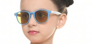 Blue Square Full Rim Kids Sunglasses by Hooper Online-218109
