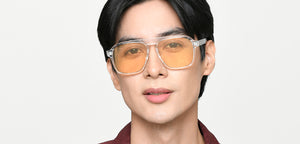 Transparent Rectangle Full Rim Unisex Sunglasses by Vincent Chase Online-221071