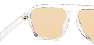 Transparent Rectangle Full Rim Unisex Sunglasses by Vincent Chase Online-221071