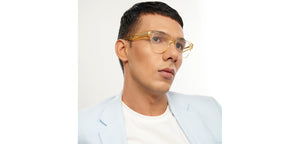 Yellow Square Full Rim Unisex Eyeglasses by Vincent Chase Online-205227
