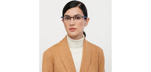 Load image into Gallery viewer, Black Rectangle Half Rim Unisex Eyeglasses by Lenskart Air-149694