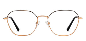 Copper Geometric Full Rim Unisex Eyeglasses by Vincent Chase-201830