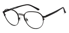 Load image into Gallery viewer, Black Round Full Rim Unisex Eyeglasses by John Jacobs-149808