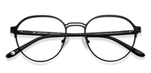 Load image into Gallery viewer, Black Round Full Rim Unisex Eyeglasses by John Jacobs-149808