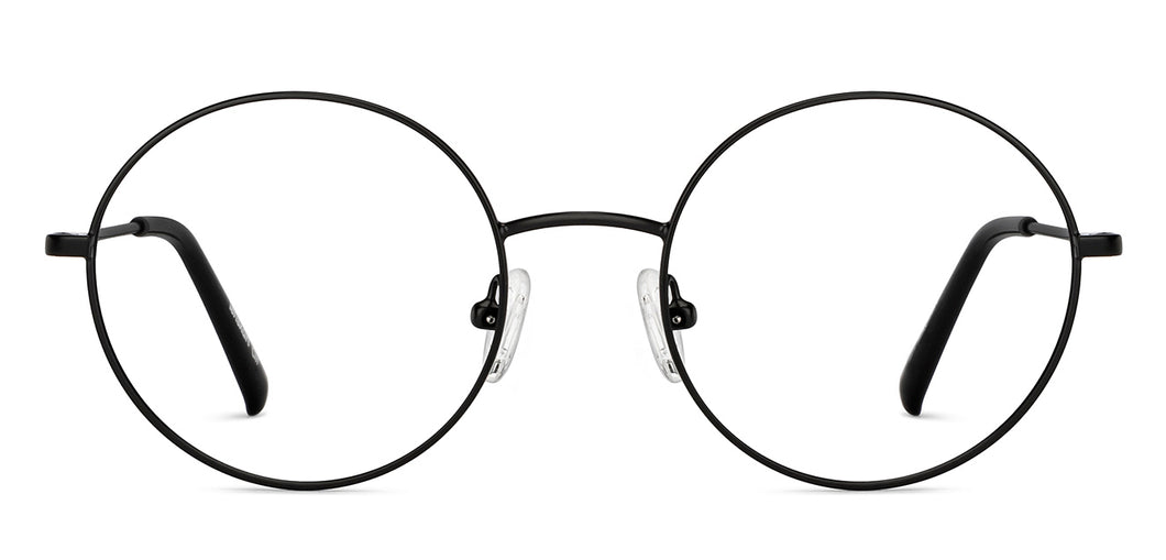 Black Round Full Rim Unisex Eyeglasses by Lenskart Air-150800