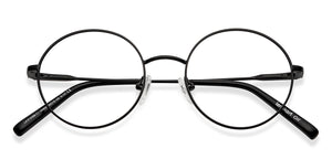 Black Round Full Rim Unisex Eyeglasses by Lenskart Air-150800