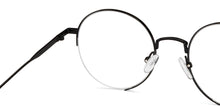 Load image into Gallery viewer, Black Round Half Rim Unisex Eyeglasses by Vincent Chase-201851