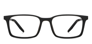 Black Rectangle Full Rim Unisex Eyeglasses by Lenskart Air-150471