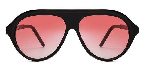 Black Aviator Full Rim Unisex Sunglasses by John Jacobs-148203