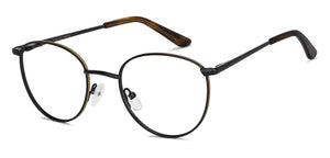 Black Round Full Rim Unisex Eyeglasses by Vincent Chase-201854