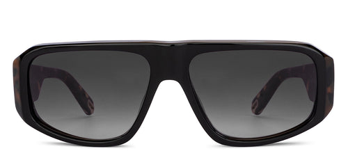 Black Square Full Rim Unisex Sunglasses by John Jacobs-151026