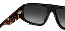 Load image into Gallery viewer, Black Square Full Rim Unisex Sunglasses by John Jacobs-151026
