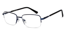 Load image into Gallery viewer, Blue Rectangle Half Rim Unisex Eyeglasses by Vincent Chase-150994