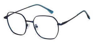 Blue Geometric Full Rim Unisex Eyeglasses by Vincent Chase-150904