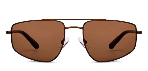 Copper Round Full Rim Unisex Sunglasses by John Jacobs-151018