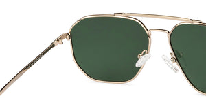 Gold Aviator Full Rim Unisex Sunglasses by Vincent Chase Polarized-151277