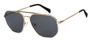 Gold Aviator Full Rim Unisex Sunglasses by Vincent Chase Polarized-151280