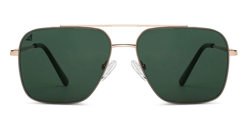 Gold Aviator Full Rim Unisex Sunglasses by Vincent Chase-151381