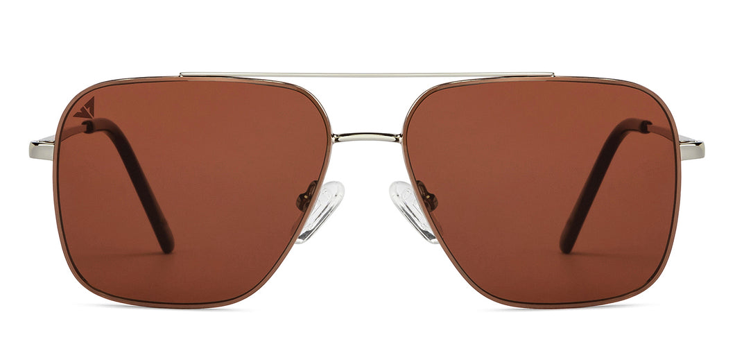 Gold Aviator Full Rim Unisex Sunglasses by Vincent Chase-151382