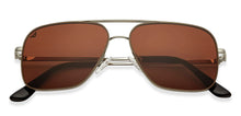 Load image into Gallery viewer, Gold Aviator Full Rim Unisex Sunglasses by Vincent Chase-151382