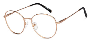 Gold Round Full Rim Unisex Eyeglasses by Lenskart Air-150796