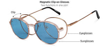 Load image into Gallery viewer, Gold Round Full Rim Unisex Eyeglasses by Lenskart Air-150796