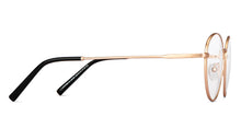 Load image into Gallery viewer, Gold Round Full Rim Unisex Eyeglasses by Lenskart Air-150796