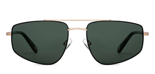 Gold Round Full Rim Unisex Sunglasses by John Jacobs-151017