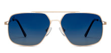 Load image into Gallery viewer, Gold Aviator Full Rim Unisex Sunglasses by Vincent Chase Polarized-151387