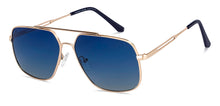 Load image into Gallery viewer, Gold Aviator Full Rim Unisex Sunglasses by Vincent Chase Polarized-151387